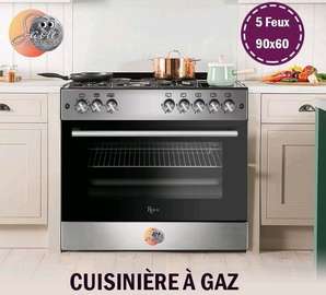 CUISINIERE ROCH 5FEUX 90X60 INOX F9L50

G2IL/RGC90SS