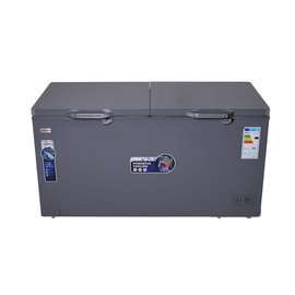 Congélateur coffre 400L gris A+ double compartiment