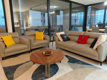 Salon Complet en cuir contemporain