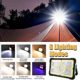 Lampe solaire Spot LED 100W, Batterie 7200 (mAh)