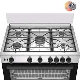 CUISINIERE BEKO 5FEUX 90X60 A GAZ INOX BGGR11125GX