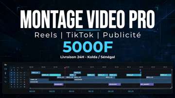 Montage vidéo pro Reels TikTok 24h