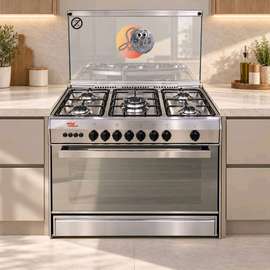 CUISINIERE SILTAL 5FEUX 90X60 A GAZ INOX U90X60
