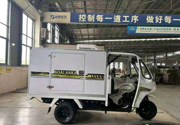 Ngalanka triporteur électrique utilitaire blanc sécurisé