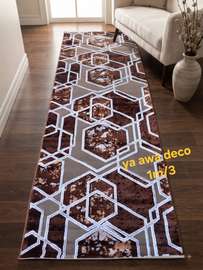 Tapis moderne hexagonal 1x3m