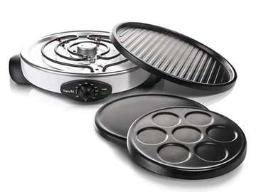 CREPIERE ELECTRIQUE SAACHI 3 EN 1 INOX