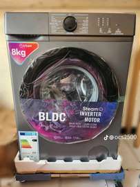 Machine à laver 8 kg inverter vapeur gris anthracite