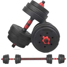 Haltères 20kg Musculation Réglable avec Barre d'extension