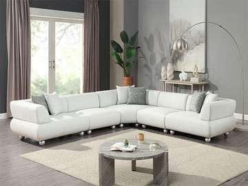 SALON TISSU 5 PLACES ANGLE L-1251