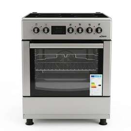CUISINIERE ASTECH 4FEUX 60X60 ELECTRIQUE AVEC FOUR ELCTRIQUE