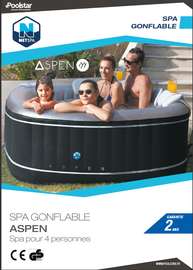 Netspa Aspen spa gonflable 4 personnes noir