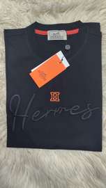 Hermès t-shirt beige logo brodé luxe neuf