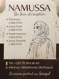 Namussa foulard pashmina léger et doux Sénégal