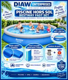 Bestway Fast Set 457x84 cm piscine hors sol avec pompe
