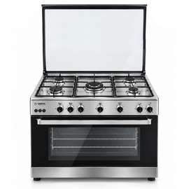 CUISINIERE 5FEUX VERTA 90X60 A GAZ GRIS 95NAGCFM