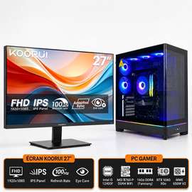 PC Gamer RTX 5060 + Écran KOORUI 27” FHD 100Hz