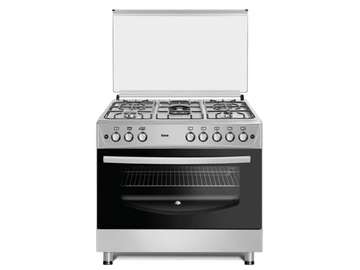 CUISINIERE 5FEUX FERRE 90X60 A GAZ GRIS F9P50G2DI