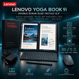 Lenovo Yoga Book 9i – Double écran OLED tactile