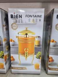 Fontaine à boisson 8L  avec support doré
