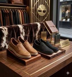 CAT mocassins cuir marron et noir polyvalents