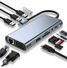 Adaptateur Hub USB-C HDMI | 11 en 1