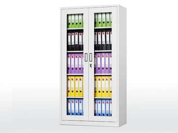 ARMOIRE METAL HAUT PORTE VITRE