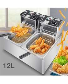 Friteuse électrique 2  réservoir 12L