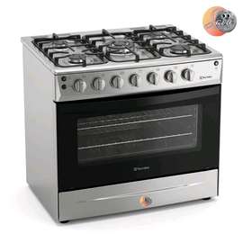 CUISINIERE TECNOLUX 5FEUX 80X60 GRIS TEC85