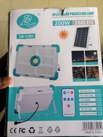 Projecteur solaire rechargeable ZB-F280 avec télécommande