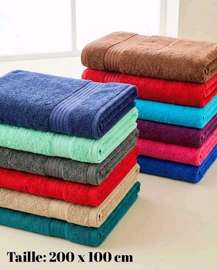 Peignoirs et serviette en coton