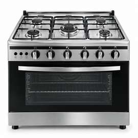 CUISINIERE 5FEUX CAC 90X60 INOX FULL OPTION CAC90G
