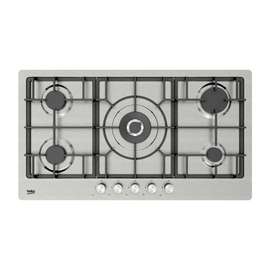 PLAQUE 5FEUX ENCASTRABLE BEKO 4F A GAZ 1F ELECTRIQUE INOX