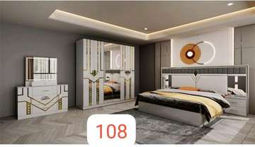 Ensemble chambre moderne complet lit armoires commode
