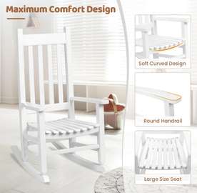 Rocking-chair en bois pour enfants (4-7ans)
