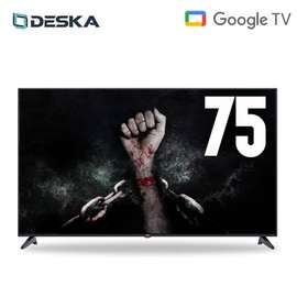 Téléviseurs 75 Deska Smart TV Google TV 4k ultra UHD