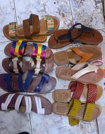 sandales en cuir pour femmes