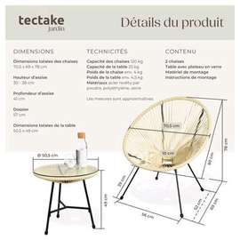 Ensemble Salon jardin