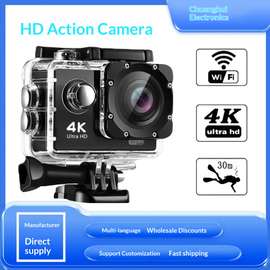 Caméra Sport 4K Ultra HD Wi-Fi Étanche