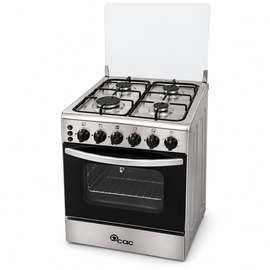 CUISINIERE 4FEUX CAC 50X50 FULL OPTION INOX CAC50F