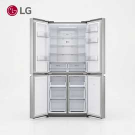 LG réfrigérateur 4 portes inox grand volume écran digital