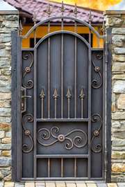 Porte en fer forgé