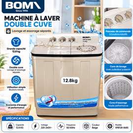 Machine à Laver Double Bac 12.8 kg