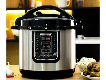 CUISEUR DE RIZ 8L GEEPAS GMC35029 DIGITAL NOIR SILVER