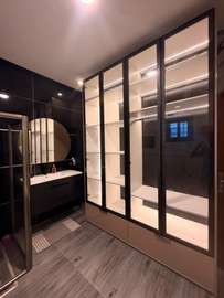 DRESSING Moderne Noir et Blanc 4 Portes