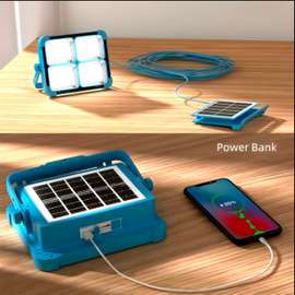 Lampe solaire et Batterie externe 2 en 1 - 100W