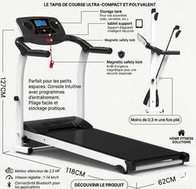 Tapis de Course Pliable  Fitness Maison