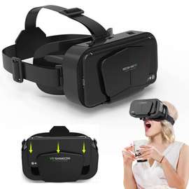 VR Shinecon Casque VR Smartphone Noir Sangles Ajustables