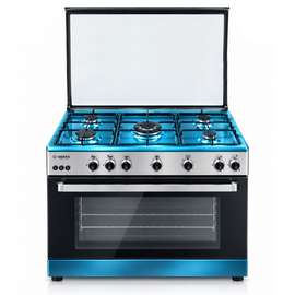 CUISINIERE 5FEUX VERTA 90X60 A GAZ GRIS 95NAGCFM