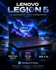 Lenovo Legion 5 Ultra 9 ssd 4 Tera Ram 64 Gb