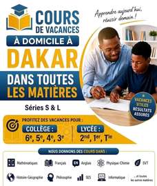 COURS DE VACANCES À DOMICILE OU EN LIGNE